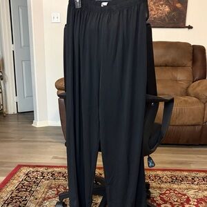 Elegant Peach Velvet Wide Leg Pants